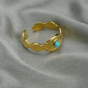 Ball Decor Cuff Ring